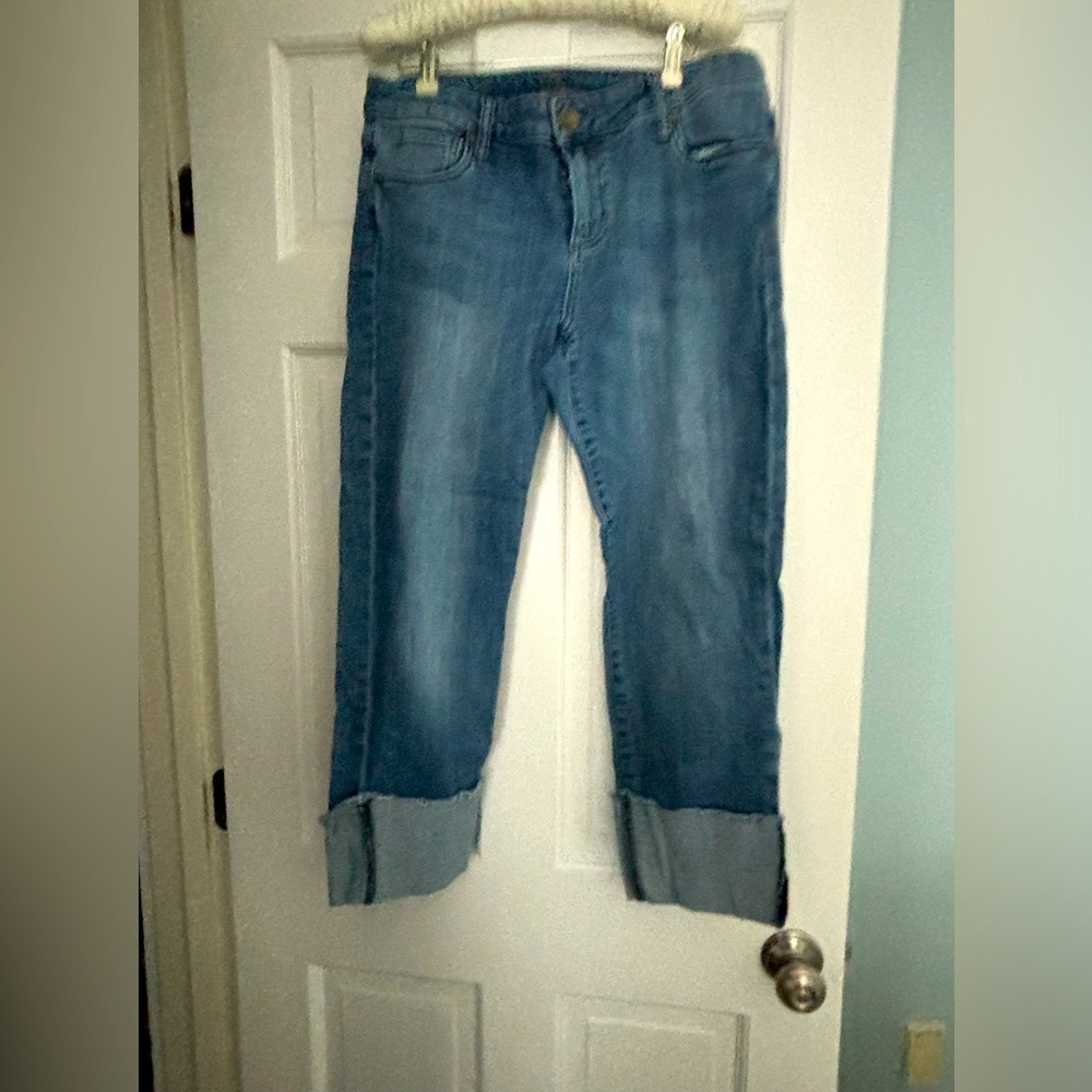 Kut from the Kloth cuffed hem cropped jean